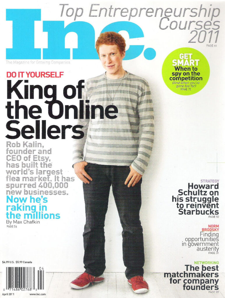 inc magazine cover 2011 Etsy