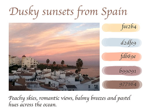 September Creative Color Challenge dusky sunset Spain
