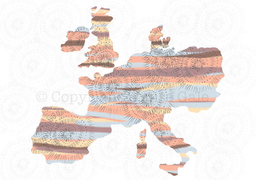 Europe Sunset Creative Color Challenge surface pattern design