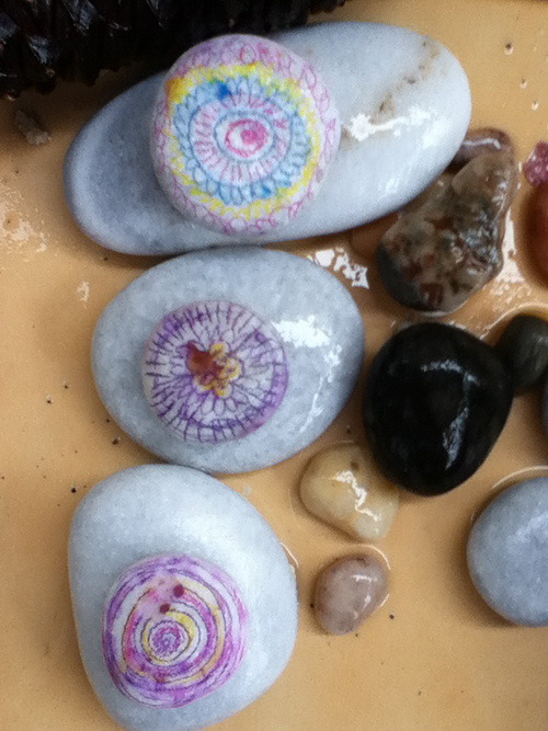 Monday Mandala #4 {painting stones}
