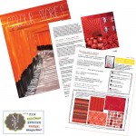 Moyo magazine - red colour stories, energy, root chakra, surface pattern design