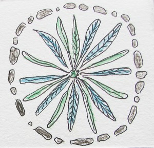 nature mandala drawing sacred circle