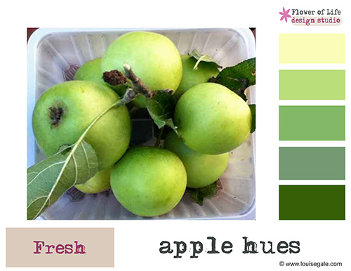 Color story: apples color palette