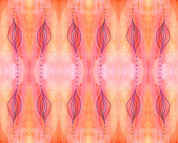 *New* orange energy painting and pattern