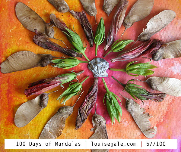 100 days of mandalas nature mandala mixed media mandalas mandala art class