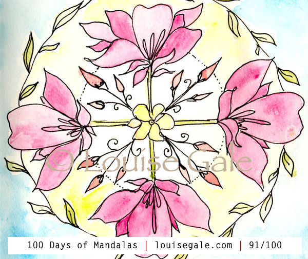 100 Days of Mandalas – Days 91-100