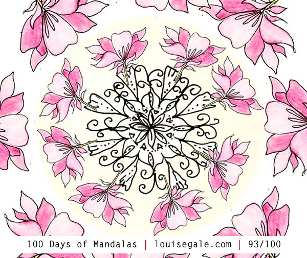 100 days of mandalas mixed media mandalas mandala art class