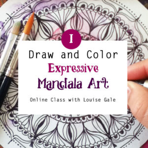 Draw and Color Expressive Mandala Art