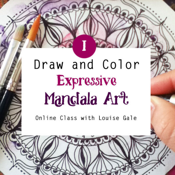 Draw and Color Expressive Mandala art (Mandala I)