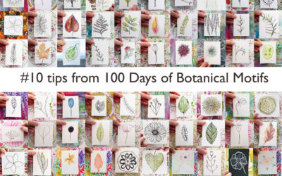 10 Tips + Video from the 100 Days Project {100 Days of Botanical Motifs}