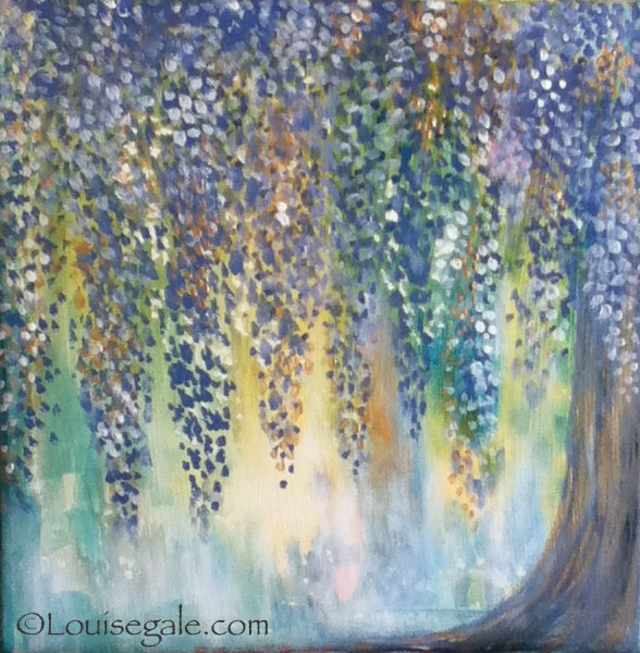 Turquoise Glistens painting by Louise Gale