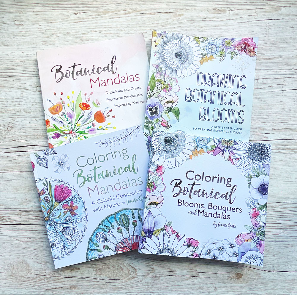 Botanical Blooms and Mandalas Books