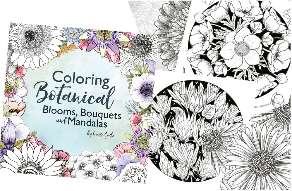 Coloring Botanical Blooms Bouquets and Mandalas