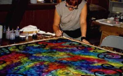 Silk painting weekend with Master Silk painter Sissi Siska