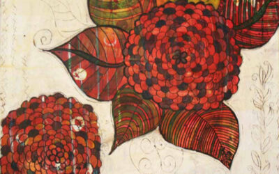 A selection of my red work (paintings, mixed media and photography