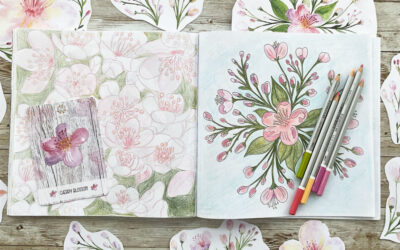 Coloring Club: Blossom Bouquet Design: Watch my video and join me to color Botanical Blooms and Mandalas
