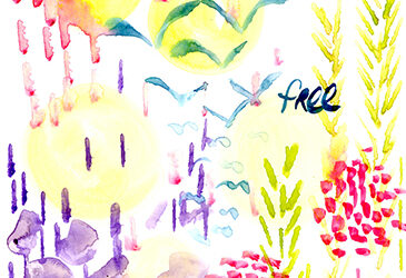Colour energy paintings {Creative Colour Energy Workshop}