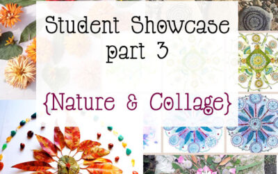 Mandala Class Student Showcase Oct 2014 Class part 3 {Collage & Nature}