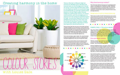 Published! Harmony in your Home Color Story in MOYO Magazine