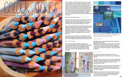 Published! Blue color stories in Moyo magazine