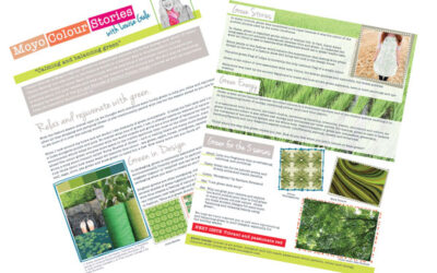 Published! Green Colour Stories in Moyo  – the worlds first online surface pattern magazine