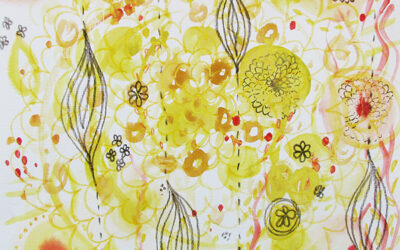 *New* Yellow energy painting