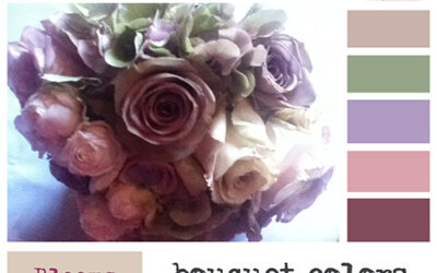 Color story: wedding bouquet color palette