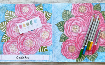 Coloring Club: Garden Rose: Watch my video and join me to color Botanical Blooms and Mandalas