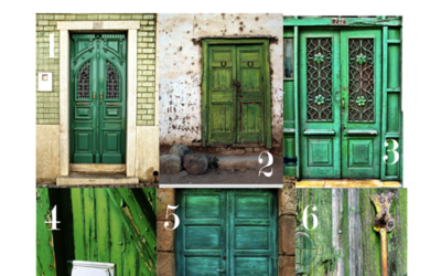 Color Story: Green Doors, Feng Shui and Energy color palette
