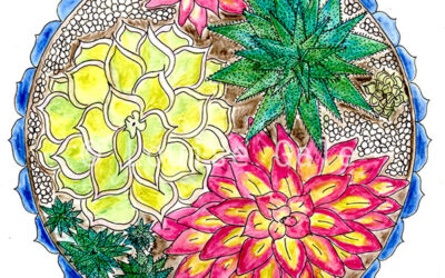 Succulent party {#MondayMandala}